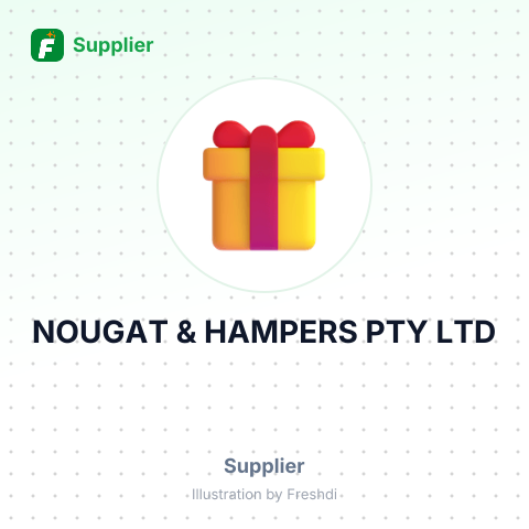 NOUGAT & HAMPERS PTY LTD – summary card, no photo uploaded yet