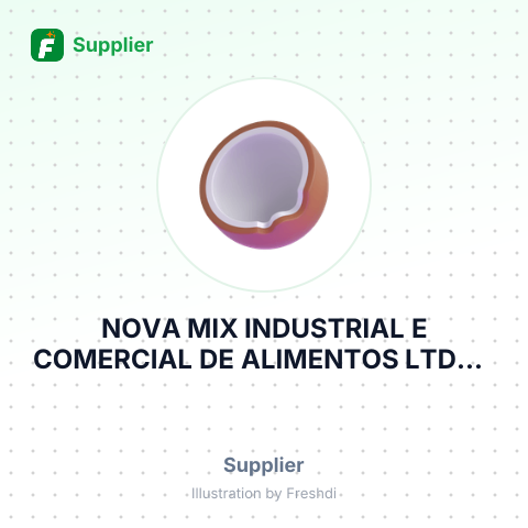 NOVA MIX INDUSTRIAL E COMERCIAL DE ALIMENTOS LTDA – summary card, no photo uploaded yet