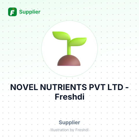 NOVEL NUTRIENTS PVT LTD – summary card, no photo uploaded yet