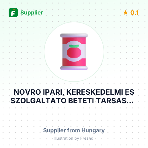 NOVRO IPARI, KERESKEDELMI ES SZOLGALTATO BETETI TARSASAG – summary card, no photo uploaded yet
