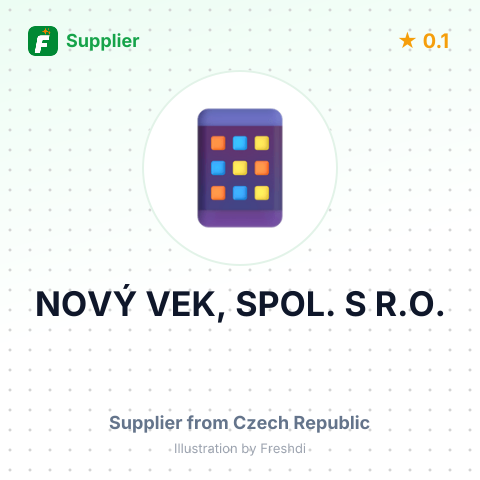 NOVÝ VEK, SPOL. S R.O. – summary card, no photo uploaded yet