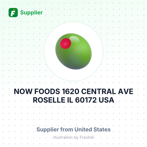 NOW FOODS 1620 CENTRAL AVE ROSELLE IL 60172 USA – summary card, no photo uploaded yet