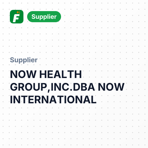 NOW HEALTH GROUP,INC.DBA NOW INTERNATIONAL – summary card, no photo uploaded yet
