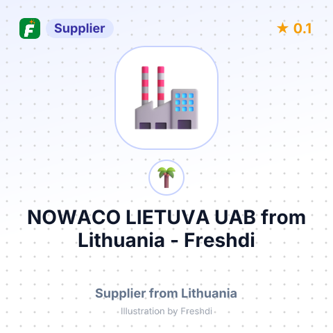 NOWACO LIETUVA UAB – summary card, no photo uploaded yet