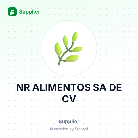 NR ALIMENTOS SA DE CV – summary card, no photo uploaded yet