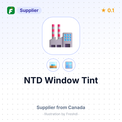 NTD Window Tint – summary card, no photo uploaded yet