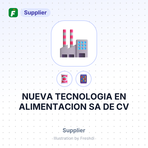 NUEVA TECNOLOGIA EN ALIMENTACION SA DE CV – summary card, no photo uploaded yet