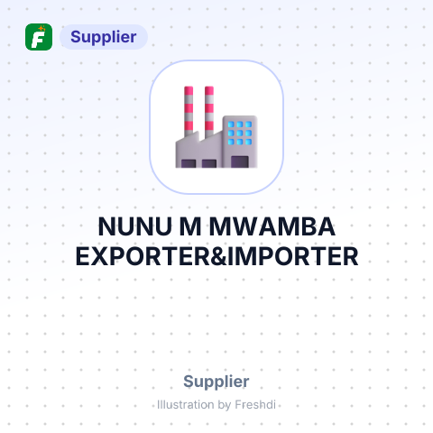 NUNU M MWAMBA EXPORTER&IMPORTER – summary card, no photo uploaded yet