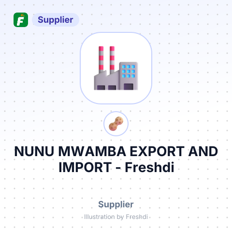 NUNU MWAMBA EXPORT AND IMPORT – summary card, no photo uploaded yet