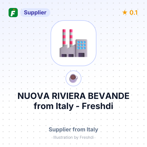 NUOVA RIVIERA BEVANDE – summary card, no photo uploaded yet