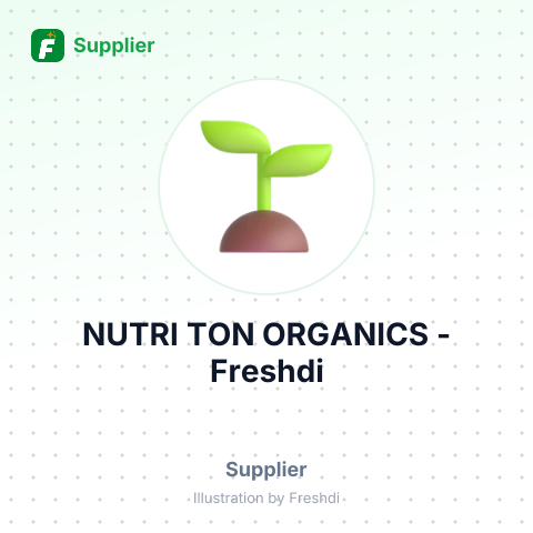 NUTRI TON ORGANICS – summary card, no photo uploaded yet