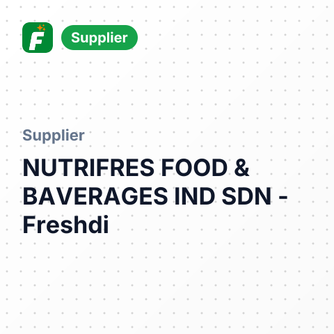 NUTRIFRES FOOD & BAVERAGES IND SDN – summary card, no photo uploaded yet