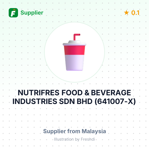 NUTRIFRES FOOD & BEVERAGE INDUSTRIES SDN BHD (641007-X) – summary card, no photo uploaded yet