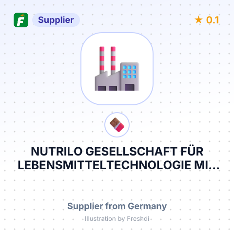 NUTRILO GESELLSCHAFT FÜR LEBENSMITTELTECHNOLOGIE MIT BESCHRÄNKTER HAFTUNG – summary card, no photo uploaded yet