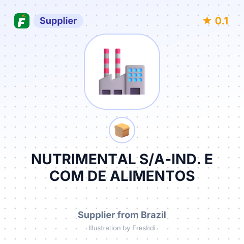 NUTRIMENTAL S/A-IND. E COM DE ALIMENTOS – summary card, no photo uploaded yet