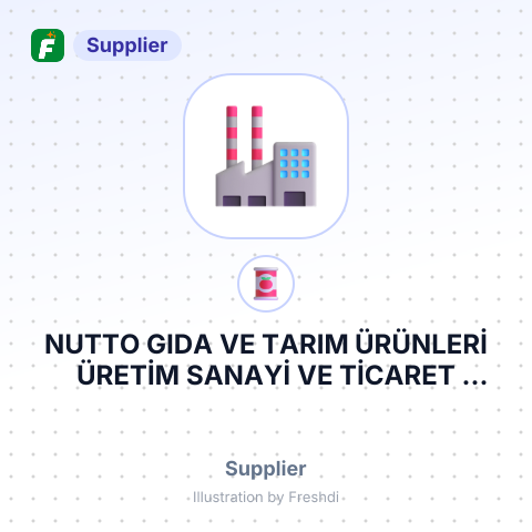 NUTTO GIDA VE TARIM ÜRÜNLERİ ÜRETİM SANAYİ VE TİCARET LİMİTED ŞİRKETİ – summary card, no photo uploaded yet