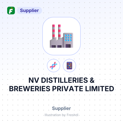 NV DISTILLERIES & BREWERIES PRIVATE LIMITED – summary card, no photo uploaded yet
