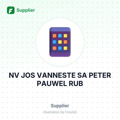 NV JOS VANNESTE SA PETER PAUWEL RUB – summary card, no photo uploaded yet