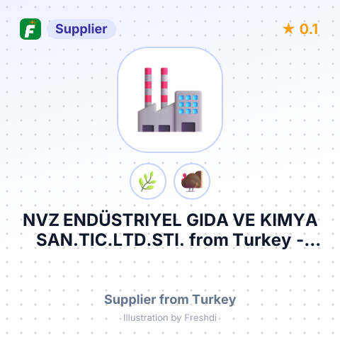 NVZ ENDÜSTRIYEL GIDA VE KIMYA SAN.TIC.LTD.STI. – summary card, no photo uploaded yet