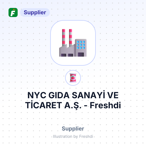 NYC GIDA SANAYİ VE TİCARET A.Ş. – summary card, no photo uploaded yet