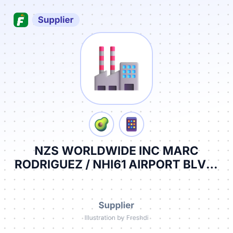 NZS WORLDWIDE INC MARC RODRIGUEZ / NHI61 AIRPORT BLVD, SUITE ASOUTH SAN FRANCISCO, CA – summary card, no photo uploaded yet