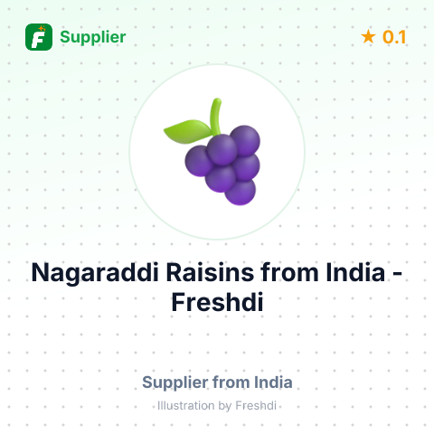 Nagaraddi Raisins  – summary card, no photo uploaded yet