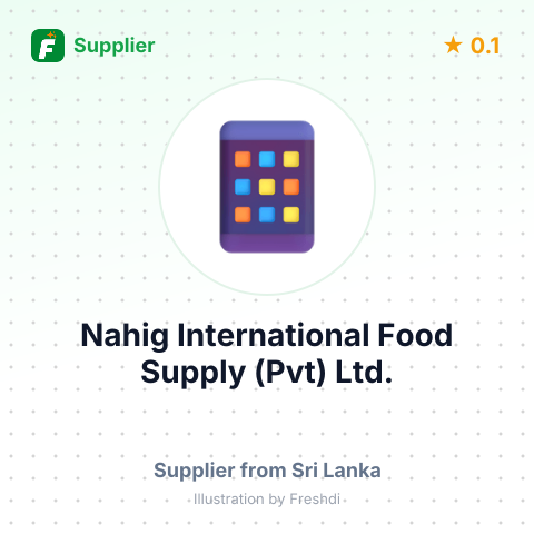 Nahig International Food Supply (Pvt) Ltd.  – summary card, no photo uploaded yet