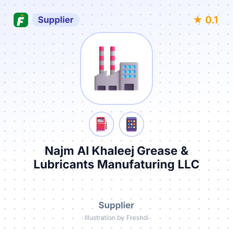Najm Al Khaleej Grease & Lubricants Manufaturing LLC – summary card, no photo uploaded yet