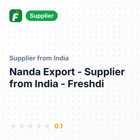 Nanda Export   – summary card, no photo uploaded yet