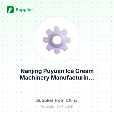 Nanjing Puyuan Ice Cream Machinery Manufacturin... – summary card, no photo uploaded yet