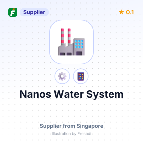 Nanos Water System – summary card, no photo uploaded yet