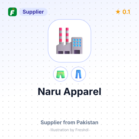 Naru Apparel – summary card, no photo uploaded yet
