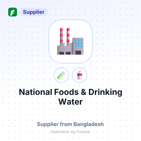 National Foods & Drinking Water – summary card, no photo uploaded yet