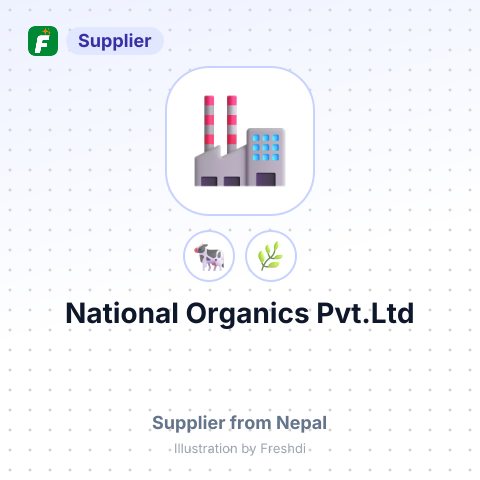 National Organics Pvt.Ltd – summary card, no photo uploaded yet