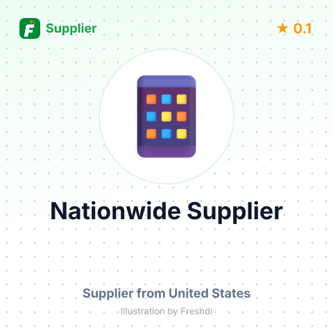 Nationwide Supplier  – summary card, no photo uploaded yet
