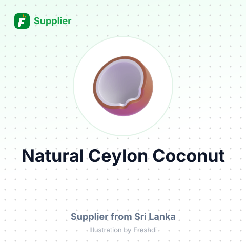 Natural Ceylon Coconut – summary card, no photo uploaded yet