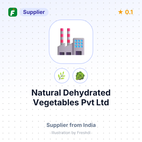 Natural Dehydrated Vegetables Pvt Ltd  – summary card, no photo uploaded yet