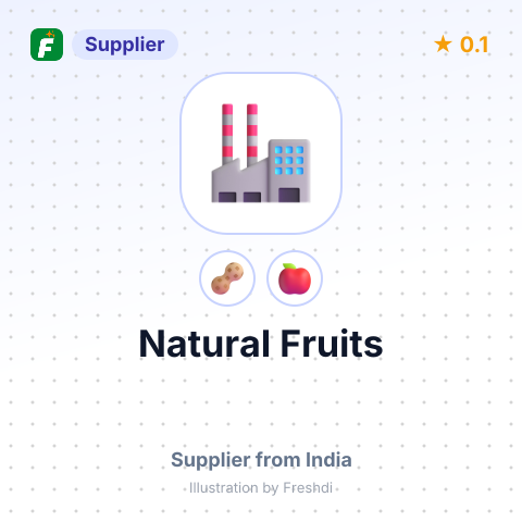Natural Fruits  – summary card, no photo uploaded yet
