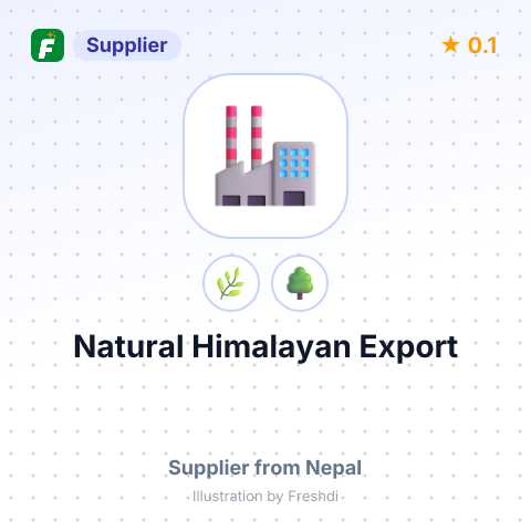 Natural Himalayan Export – summary card, no photo uploaded yet