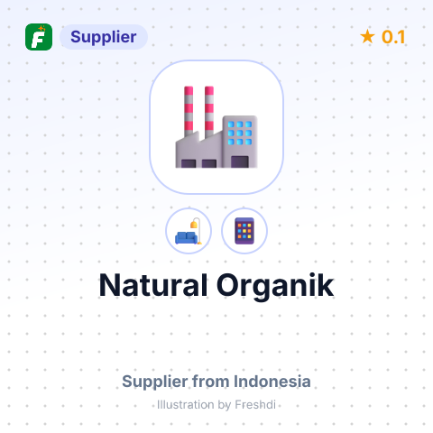 Natural Organik  – summary card, no photo uploaded yet