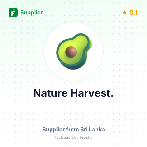 Nature Harvest.  – summary card, no photo uploaded yet