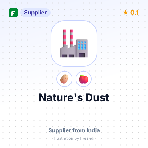 Nature's Dust  – summary card, no photo uploaded yet