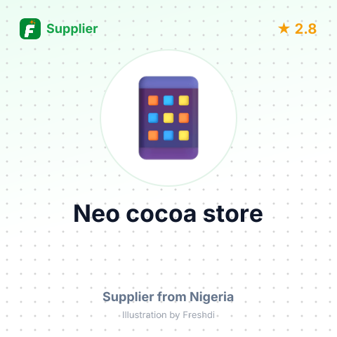 Neo cocoa store – summary card, no photo uploaded yet