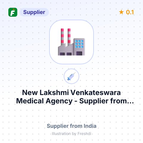 New Lakshmi Venkateswara Medical Agency  – summary card, no photo uploaded yet
