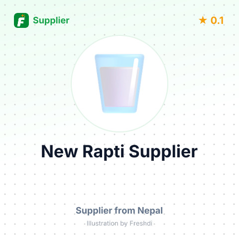 New Rapti Supplier  – summary card, no photo uploaded yet