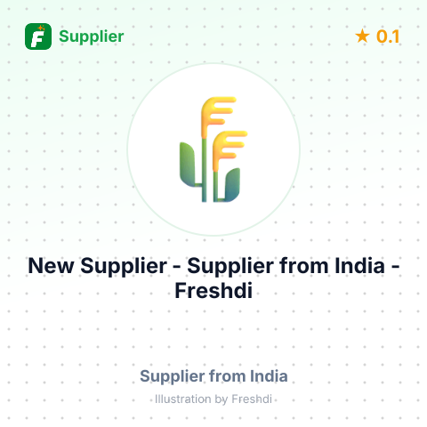 New Supplier  – summary card, no photo uploaded yet