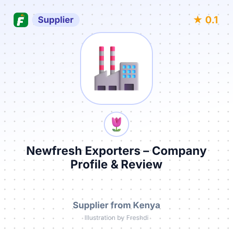 Newfresh Exporters – summary card, no photo uploaded yet