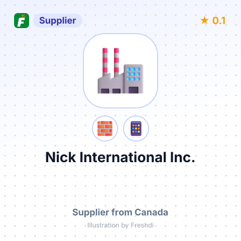 Nick International Inc. – summary card, no photo uploaded yet