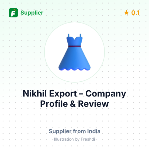 Nikhil Export – summary card, no photo uploaded yet