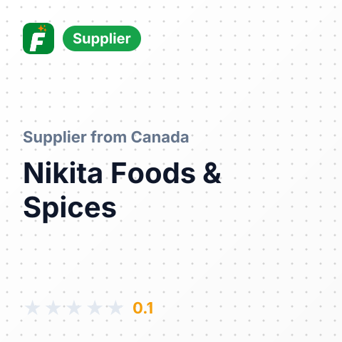 Nikita Foods & Spices  – summary card, no photo uploaded yet